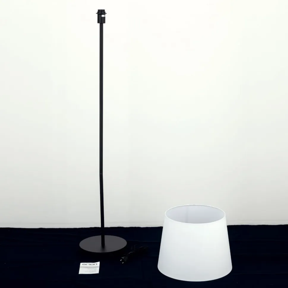 Ludwig tekstilgulvlampe, mat sort