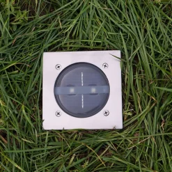 Lugo LED nedgravningsspot, IP44, 10,5 x 10,5 cm