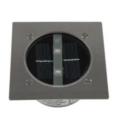 Lugo LED nedgravningsspot, IP44, 10,5 x 10,5 cm