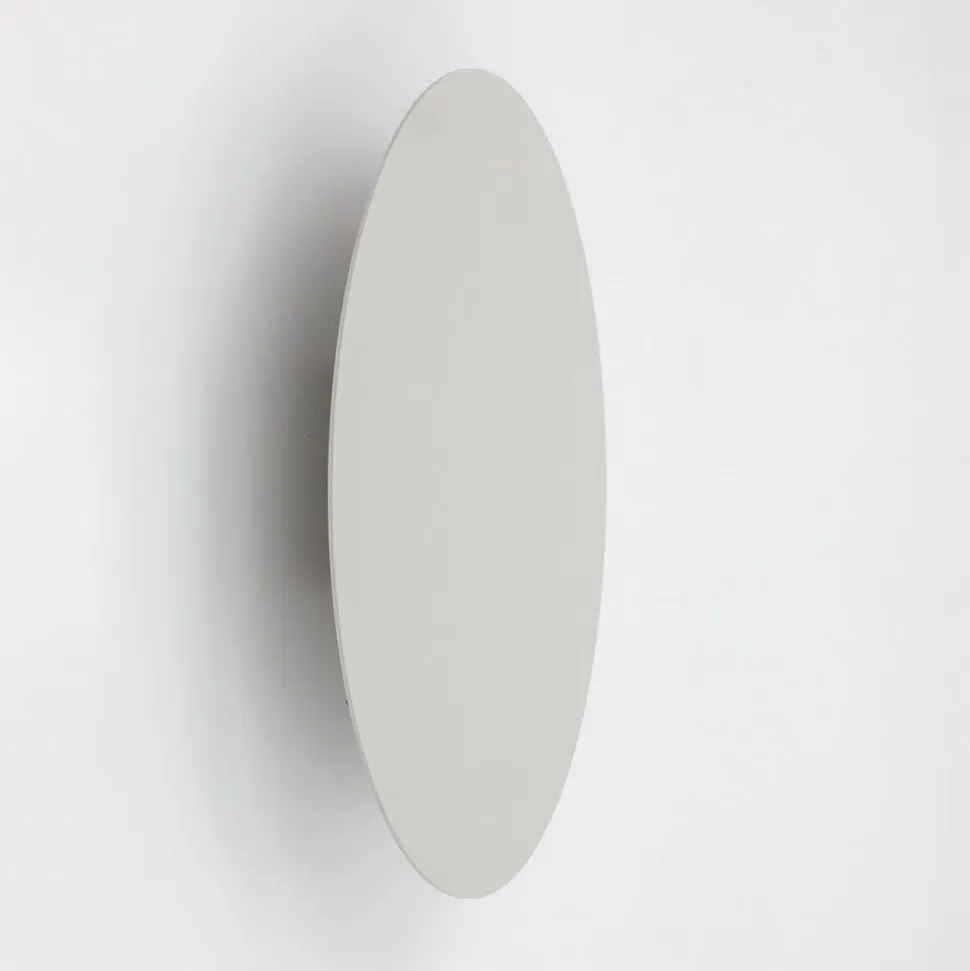Luna væglampe, beige, indirekte lys, Ø 30 cm, stål