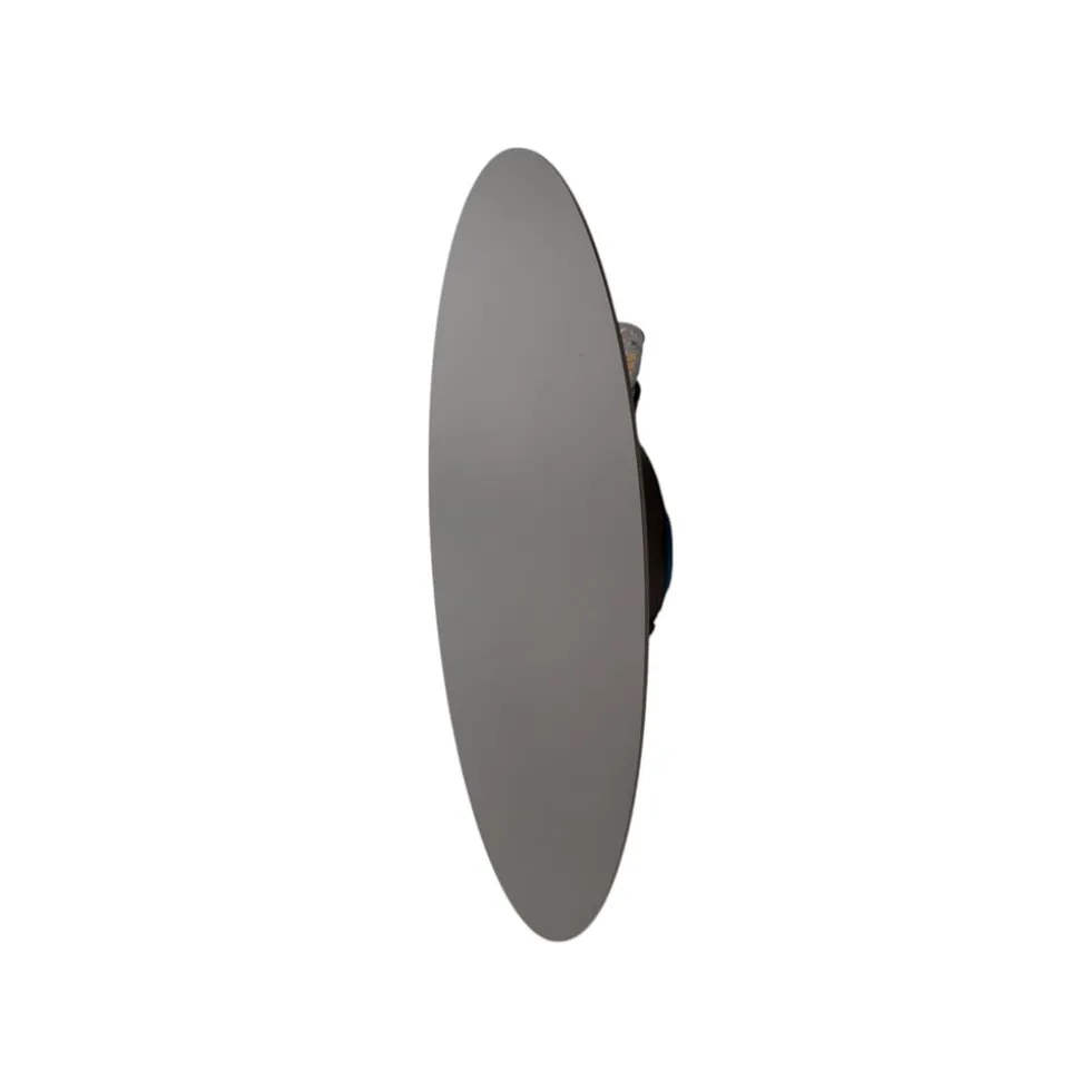 Luna væglampe, brun, indirekte lys, Ø 30 cm, stål