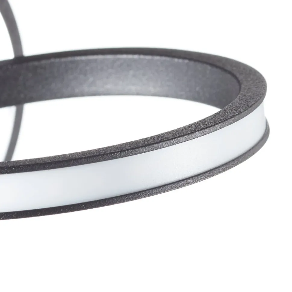 Lungo LED-væglampe med moderne design, sort