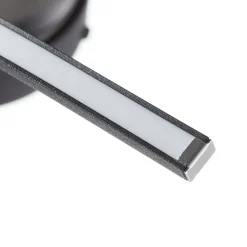 Lungo LED-væglampe med moderne design, sort