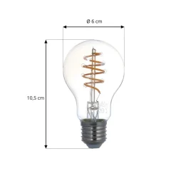LUUMR LED-pære, E27 A60 4,9W, smart, klar, ravfarvet