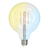 LUUMR LED-pære, E27 G125 7W, klar, smart