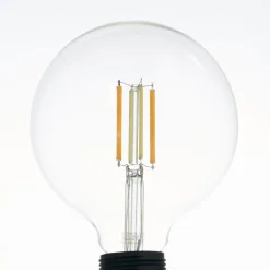 LUUMR LED-pære, E27 G125 7W, klar, smart