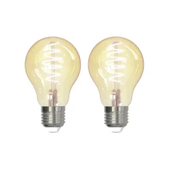 LUUMR Smart E27 4,9W ZigBee Tuya Hue ravfarvet sæt med 2 stk