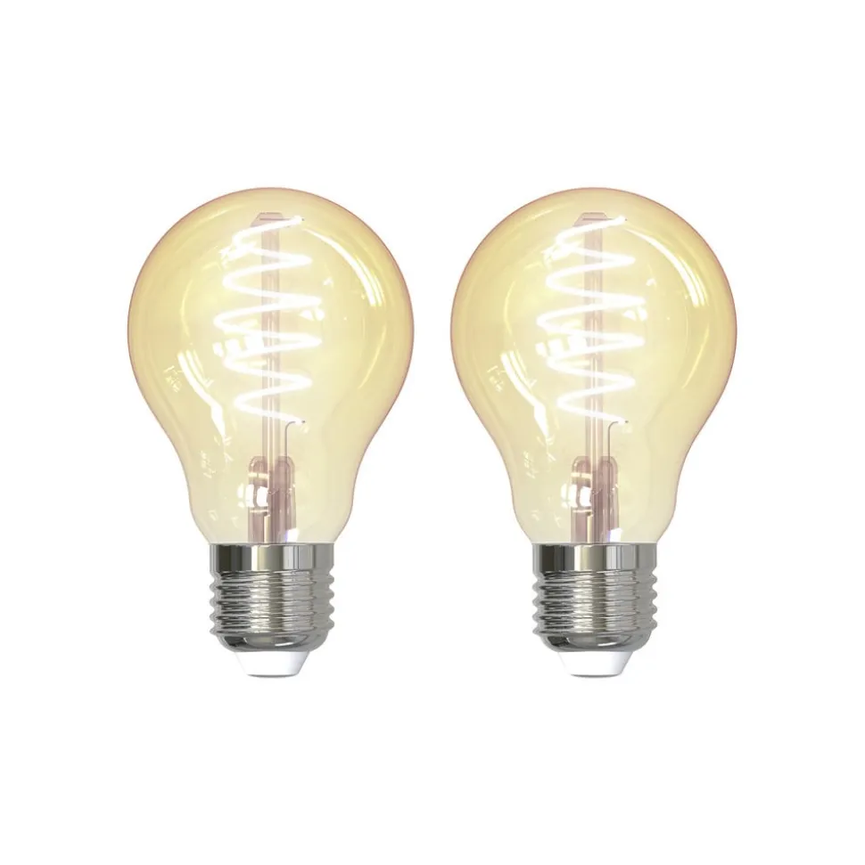 LUUMR Smart E27 4,9W ZigBee Tuya Hue ravfarvet sæt med 2 stk