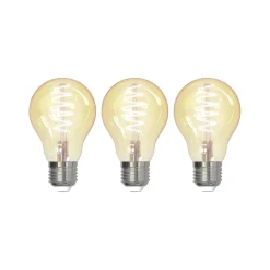 LUUMR Smart E27 4,9W ZigBee Tuya Hue ravfarvet sæt med 3 stk