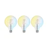 LUUMR Smart LED E27 G125 7W ZigBee Philips Hue sæt med 3 stk