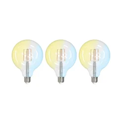 LUUMR Smart LED E27 G125 7W ZigBee Philips Hue sæt med 3 stk