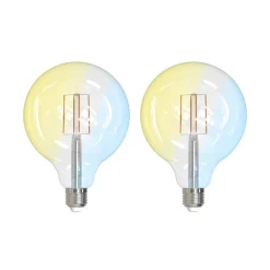 LUUMR Smart LED E27 G125 7W ZigBee Philips Hue sæt med 2 stk