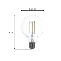 LUUMR Smart LED E27 G95 7W ZigBee Philips Hue sæt med 3 stk