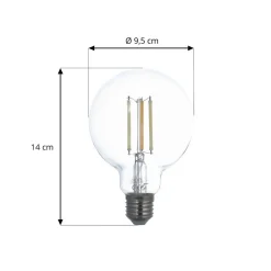 LUUMR Smart LED E27 G95 7W ZigBee Philips Hue sæt med 2 stk