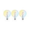 LUUMR Smart LED Filament sæt med 3 E27 G125 7W klar Tuya