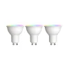 LUUMR Smart LED GU10 plast 4,7W RGBW CCT Tuya opal sæt med 3 stk