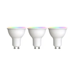LUUMR Smart LED GU10 plast 4,7W RGBW CCT Tuya opal sæt med 3 stk