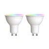 LUUMR Smart LED GU10 plast 4,7W RGBW CCT Tuya opal sæt med 2 stk