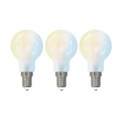 LUUMR Smart LED-dråbepære, sæt med 3, E14, 4,2W, mat, Tuya