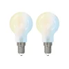 LUUMR Smart LED-dråbepære, sæt med 2, E14, 4,2W, mat, Tuya