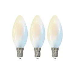 LUUMR Smart LED-dråbepære sæt med 3 E14 4,2W CCT klar Tuya