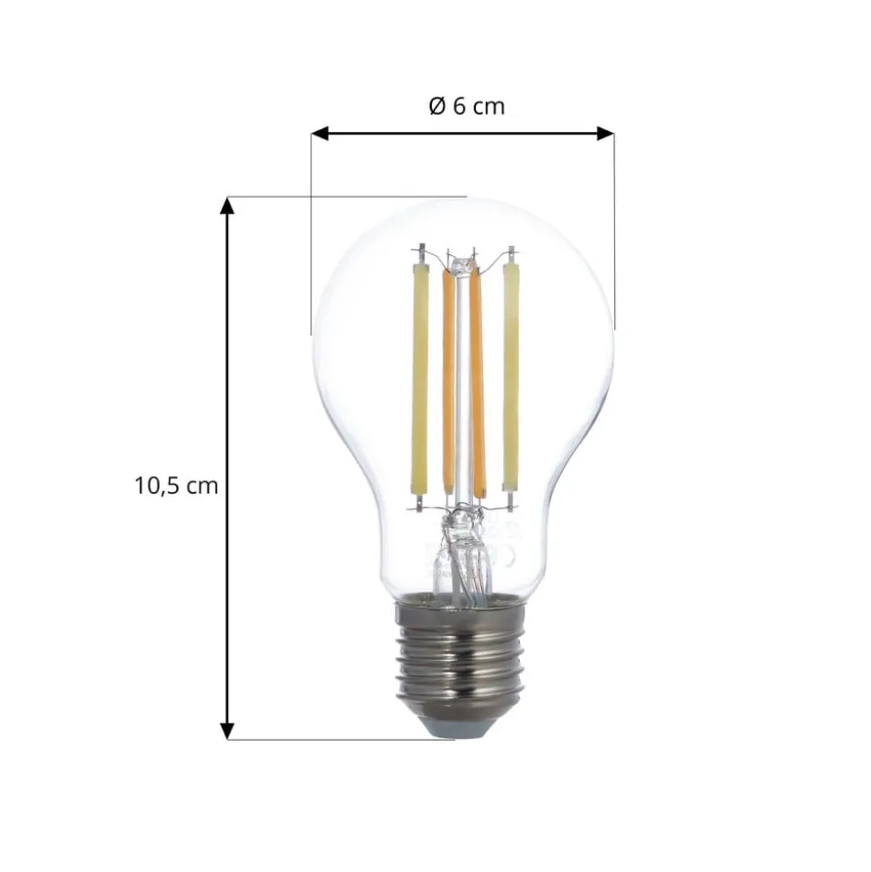 LUUMR Smart LED-pære E27 A60 7W klar ZigBee Hue Tuya