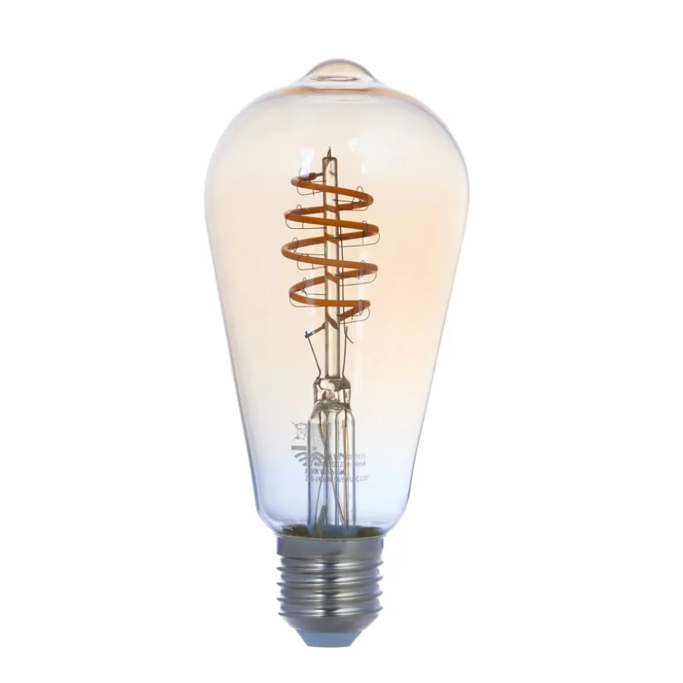 LUUMR Smart LED-pære E27 ST64 ravfarvet 4,9 W Tuya WLAN