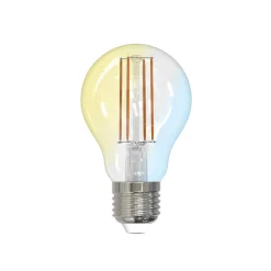 LUUMR Smart LED-pære klar E27 A60 7W Tuya WLAN CCT