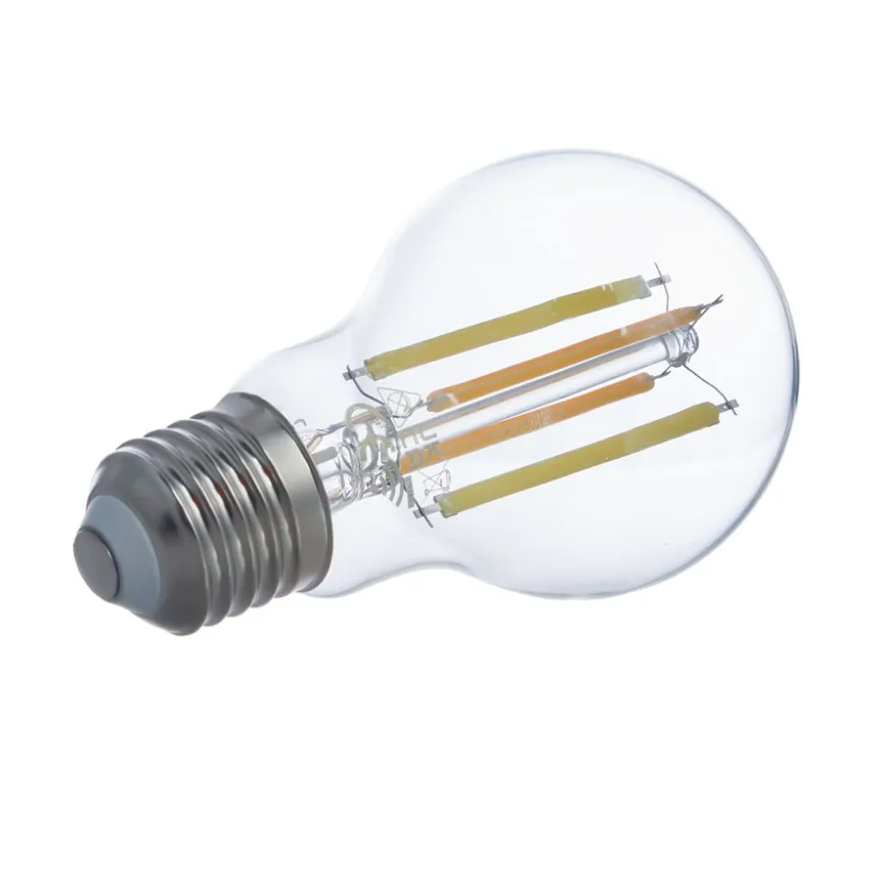 LUUMR Smart LED-pære klar E27 A60 7W Tuya WLAN CCT