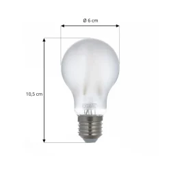 LUUMR Smart LED-pære mat E27 A60 7W Tuya WLAN CCT