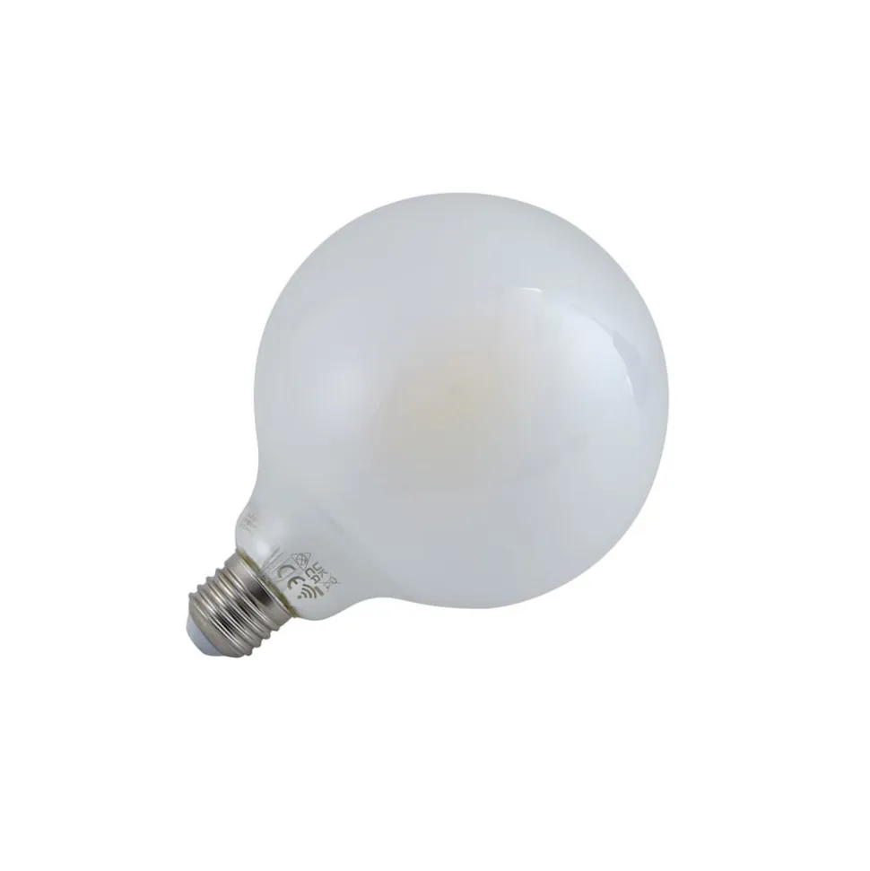 LUUMR Smart LED-pære mat E27 G125 7W Tuya WLAN CCT