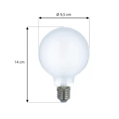 LUUMR Smart LED-pære sæt med 3 E27 G95 7W mat Tuya