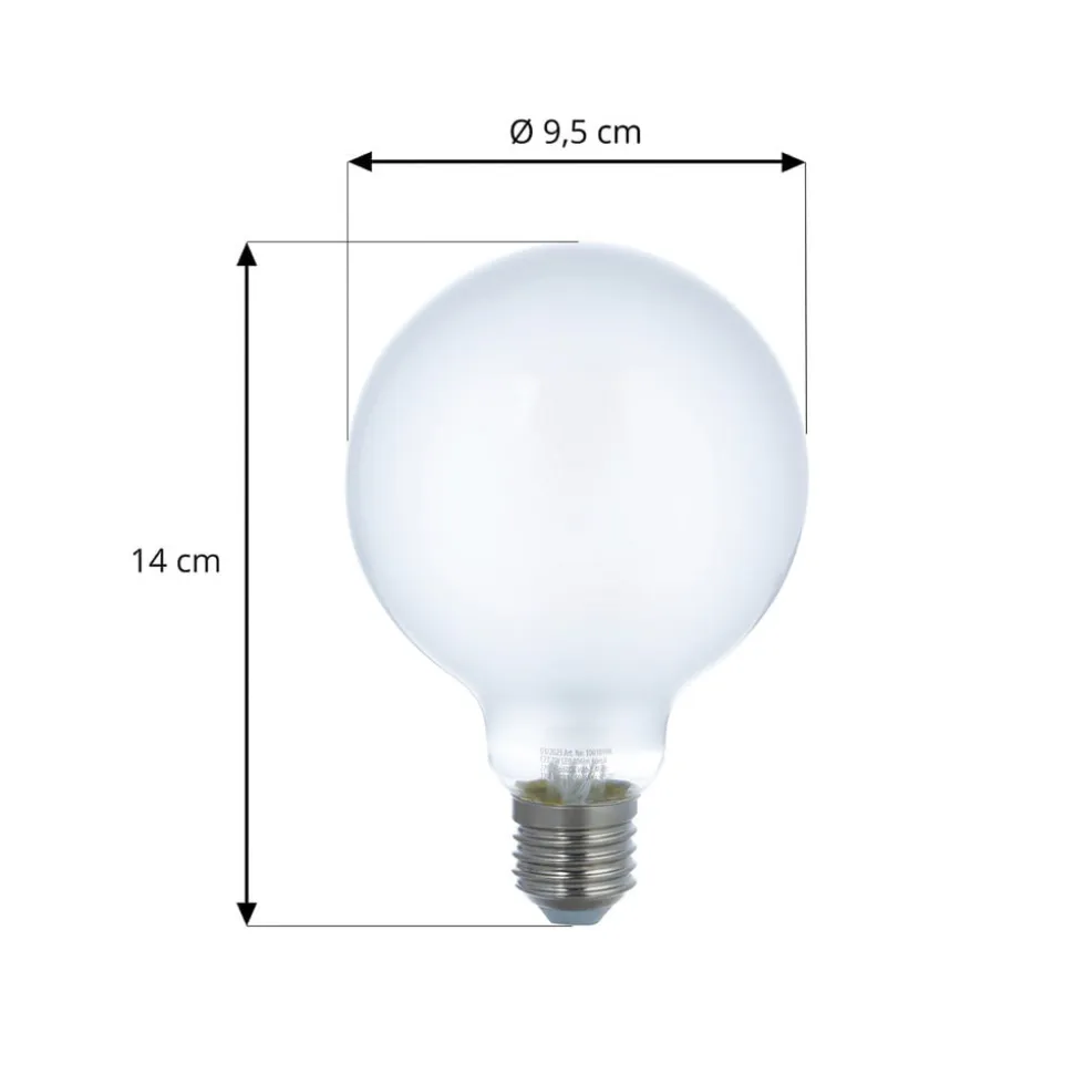 LUUMR Smart LED-pære sæt med 3 E27 G95 7W mat Tuya