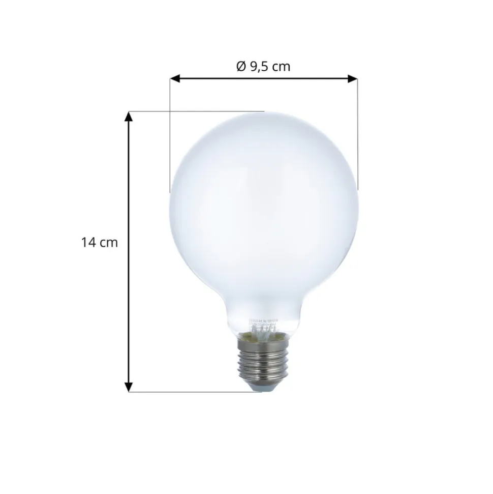 LUUMR Smart LED-pære sæt med 2 E27 G95 7W mat Tuya
