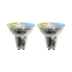 LUUMR Smart LED-pære 2stk GU10 glas 4,7W klar Tuya