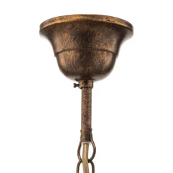 Lysekrone Botte i metal med 5 lyskilder, bronze