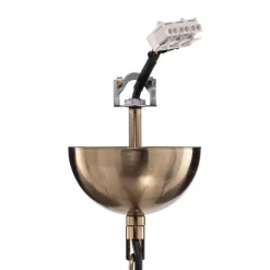 Lysekrone Castro, antik messing, 5 lyskilder