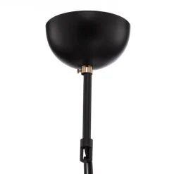 Lysekrone Dofa, messing antik/sort 6 lyskilder