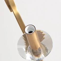 Lysekrone Elizabeth Ø80cm metal/krystal 8flg. antik guld