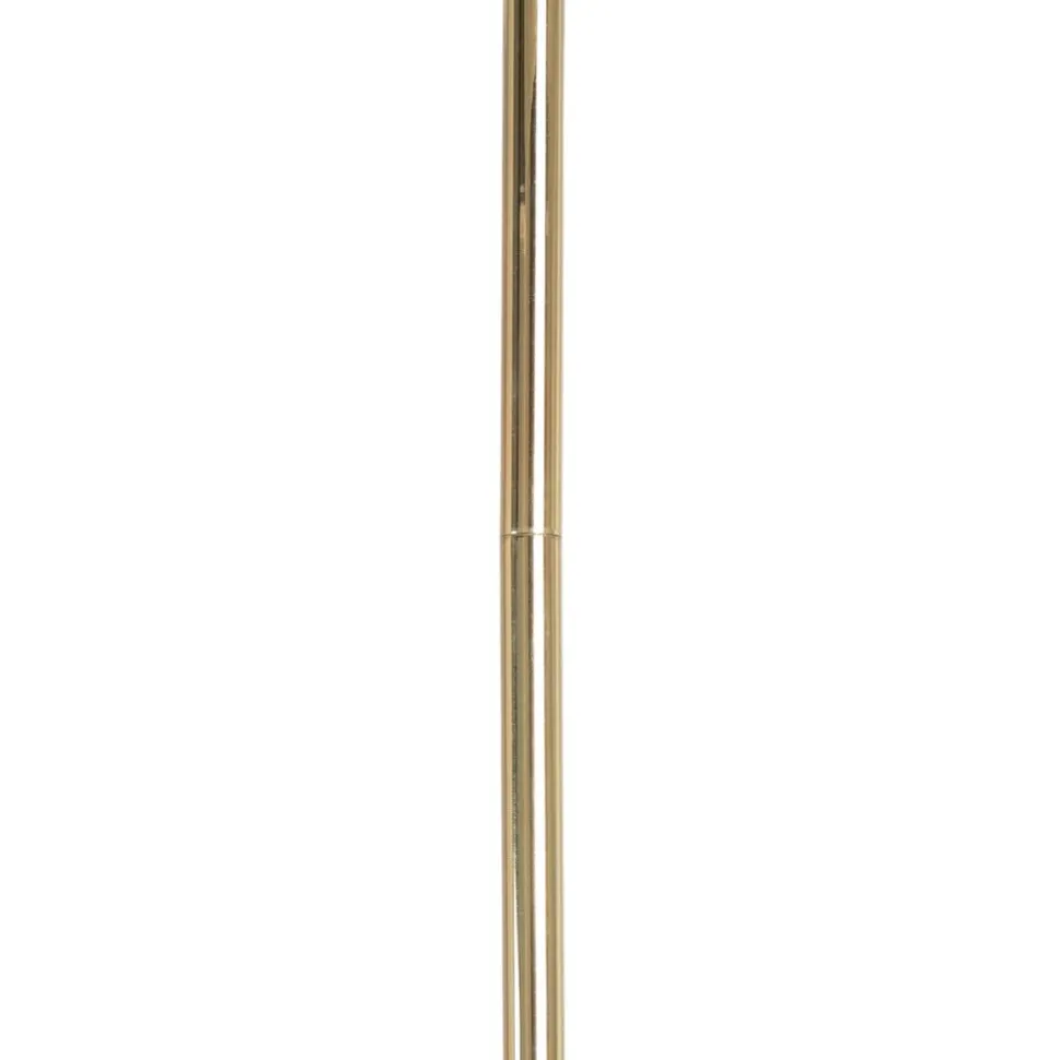 Lysekrone Feme, guldfarvet, glas, 10 lyskilder, G9
