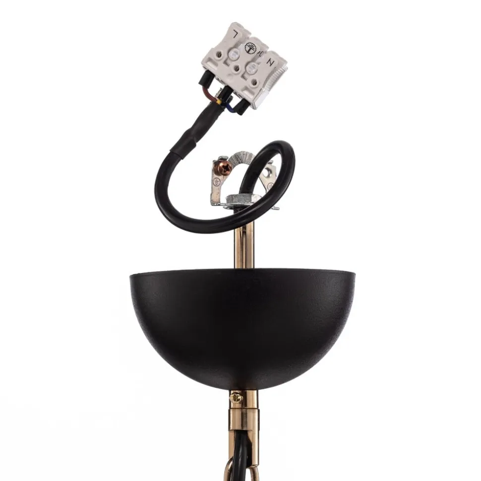 Lysekrone Ferra, messing antik, 5 lyskilder