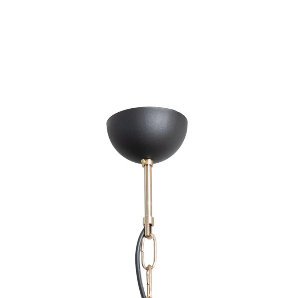 Lysekrone Ferra, messing antik, 8 lyskilder