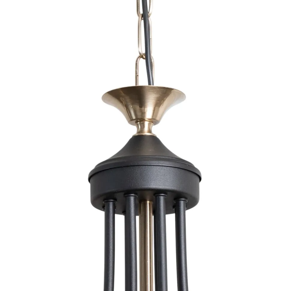 Lysekrone Ferra, messing antik, 8 lyskilder