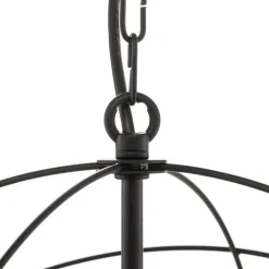 Lysekrone Globe med 5 lyskilder, sort