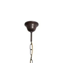 Lysekrone Gretel, 5 lyskilder, bronzefarvet, metal, E14