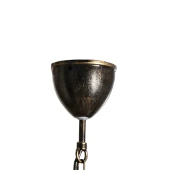 Lysekrone Korfu, 3 lyskilder, antik guldfarve, Ø 68 cm