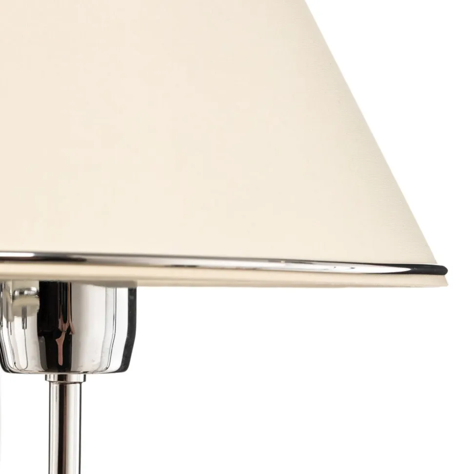 Lysekrone London krom/creme, 5 lyskilder