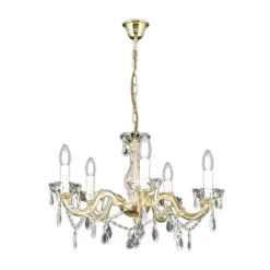 Lysekrone Marie Claire krystalglas 5 lyskilder
