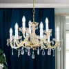 Lysekrone Marie Claire krystalglas 9 lyskilder