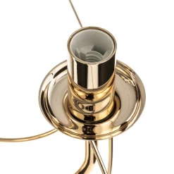 Lysekrone Retro, femarmet 75 cm, guld